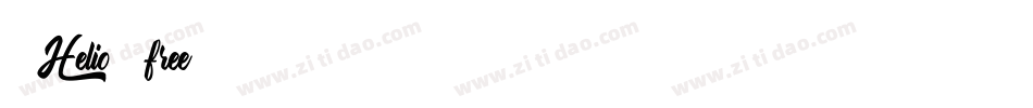 Helio (free)字体转换